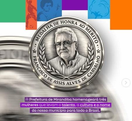 Medalha Dr. Assis de Carvalho homenageia artistas que levam o nome de Mirandiba pelo Brasil
